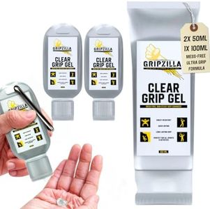 GRIPZILLA Clear Liquid Chalk Gel - Chalk Mess-Free Grip Enhancer for Optimal Performance- Non Sticky, Anti-Slip Perfect for Golf Grips,Tennis,Pole Dance,Gym,Pickball Repels Sweat & Moisture from Hands