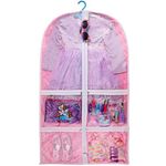 37"Kids Costume Garment Bag with 4 Zipper Functional Pockets, Children's Dance Costume Cover Bag, Foldable Travel Storage Cover Bag, Waterproof Clothes Hanging Protector Cover for Travel Competitions