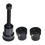 waltyotur Inner Axle Side Seal Installation Tool and MG21103 Front Axle Tube Seal, Seal Installer Replacement for Dana 30 44 60 Front Differentials (3PCS Black)