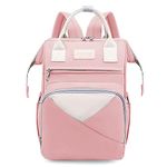 House of Quirk Multifunction Diaper Maternity Backpack Baby Boy Girl Large Capacity Convenient Baby Backpack (Seoul Pink)