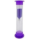 2 Minute Glitter Timer - Sand Toothbrush Timer (Purple)