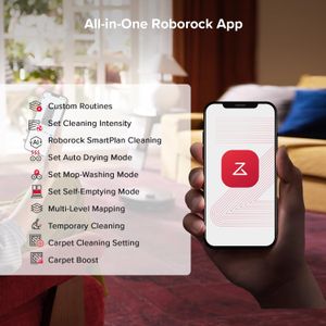 Roborock Qrevo S5V Robot Vacuum Cleaner – Black