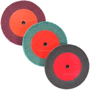 Abrasive Wheels - 3 Wheel Pro Combo Kit - (6.0 Dia. x 0.50 Thickness) - (400, 600, 800 Grits)