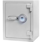 Barska AX13494 Biometric Fireproof Safe 1.64 Cu Ft Metallic Grey with Long Locking Bolts, Multi, One Size