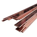 TEN-HIGH Copper Flat bar Copper busbar Electrical Copper Buses, for Large Current conducting, Thickness 3mm Width 15mm Length 1000mm