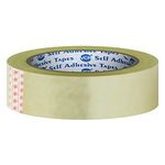 VCR Self Adhesive Transparent Cello Tape - 65 Meters in Length - 24mm / 1" Width - 1 Roll Per Pack - BOPP Industrial Packaging Tape for E-Commerce Box Packing, Office and Home use