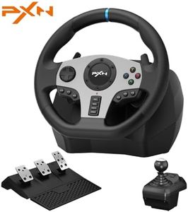 PXN Gaming Racing Wheel V9 Xbox Steering Wheel 270/900° Car Simulation with Pedal and Shifter, Paddle Shifters Driving Wheel for PS4, Xbox One, Xbox Series X|S, PC, Switch