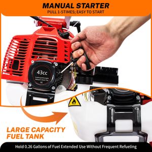 Petrol Garden Sweeper 43cc – Powerful Outdoor Leaf & Debris Cleaner