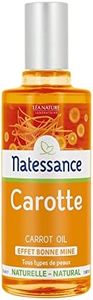 Natessance Huile de Carotte Naturelle Tonifiante et Bronzante, 50 ml, 1 pièce
