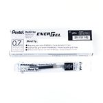 Gel Ink Refills for Pentel EnerGel Gel Roller Pens (BL57, BL77, BL407, BL107, BL117, BL2007, K600, K611, BL437), 0.7mm, Black Ink, LR7-A, Box of 12