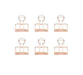 Kikkerland Wire Clips, Copper, Set of 6 (OR73-CO)