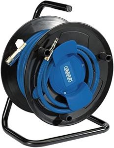 Draper 70838 Air Hose Reel, 20bar (280 psi), 20m, Blue and Black