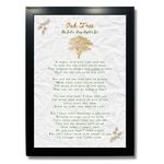 Kagaz Kala - Oak Tree Poem By John Ray Ryder Jr - Motivational Poem Wall Posters - Framed Quotes Wall Art - Motivational Posters For Bedroom Living Room - Decor Poetry Gifts Size A4 Framed