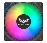 WAR HAMMER Kratos 120 mm Auto RGB Kit Value Series 1500 RPM Case Fan/Cooler with PWM Connector (Fixed RGB Premium Value, 1)