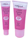 Hollywood Fashion Secrets Liquid Fashion Tape – Roll On Body Adhesive, Fashion Glue for Skin and Clothes, Invisible Hold, 2 fl oz & 1 fl oz Twin Pack