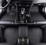 Leather Car Mats (Custom Made) (Black)