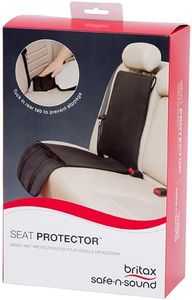 Britax Vehicle Seat Protector, Machine Washable Padded Car Seat Protector with Mesh Organiser Pockets, Black, (0278)