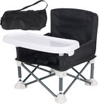 MAHOSTAV Baby Foldable Chair for Baby boy, Girl | Space Saver Baby Seat Booster High Chair Camping Chair for Kids, Toddler | Beach Chair for Travel, Outdoor, Fishing | Folding Chair Booster Seat with Tray (MULTI COLOR)