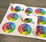 240 Custom Printed Personalised Sticker Labels, Customised Photo, Logo Colour or Text & Round Shape Stickers | 40mm Round Sized (Matte Paper, 240 Labels)