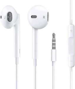 Auricolari con Filo,Auricolari In-Ear Cuffie,Cuffie con Jack 3,5mm,Cuffie Stereo Hi-Fi con microfono e Controllo del Volume,Compatibili con iPhone,Samsung,Android,MP3,Tablet,per cuffie Jack da 3,5 mm