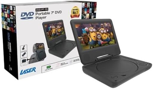 Laser 7 Portable DVD Player Screen with USB SD 12v 240v Region Free SD