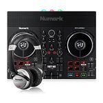 Numark Party Mix Live + HF 125 - DJ Controller/Adults & Kids DJ Set with DJ Lights, DJ Speakers & DJ Mixer for Serato DJ Lite and Ultra-Portable Professional DJ Headphones