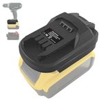 TPDL DM18PAR Battery Adapter Converter for Milwaukee 18 V M18 Battery for Parkside Power Tool, Battery Adapter for Dewalt 20 V Battery Works on Parkside 20 V XTeam Series Tool