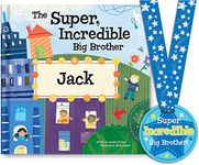 Super Incredible Big Brother (Twins) - Personalised Children's Book - I See Me! (Hardcover)