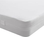 Beedsooth Double size Waterproof Mattress Encasement - (135x190x25cm) Premium Bed Bug Proof Zippered Mattress Protector Hypoallergenic Dust Mite Proof Anti Allergy Fully Zip Mattress Cover