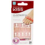 Kiss Everlasting French Toenail Real Short Length 53244 by Kiss