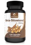 Beta Sitosterol 180mg from 400mg Plant Sterols Capsule High Strength Supplement – NOT Tablets or Powder – Contributes to Normal Blood Cholesterol 120 Vegan Caps 2 Months’ Supply