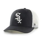 '47 MLB Trucker Snapback Adjustable Hat, Adult One Size Fits All, Chicago White Sox Black, One Size