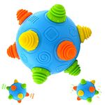 DoInFun Vibrating Ball for Babies Music Jiggly Ball Sensory Ball Shake Ball for Toddlers Kids Children, 1 Pcs Large