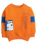 BUMZEE Orange Boys Full Sleeves Sweatshirt Age - 3-4 Years (Peb8513G-org)