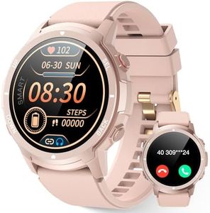 LLKBOHA Smart Watches for Women Answer/Make Call - 1.39'' Smartwatch with 113+ Sports Modes, IP68 Waterproof, Step Counter, Watches with Heart Rate/Blood Oxygen/Sleep Monitor for Android iOS