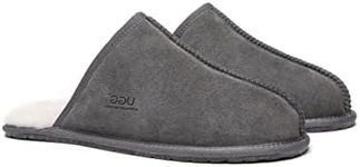 UGG Comfy Wool Mens Slippers Bennett Grey AU Ladies 16 / AU Men 14 / EU 47