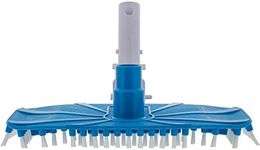 U.S. Pool Supply 16" Weighted Pool Vacuum Head with Nylon Side Bristles, Swivel Hose Connection, EZ Clip Handle - Connect 1-1/4", 1-1/2" Hose - Scrub Clean, Remove Debris - Safe for Vinyl Lined Pools