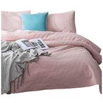 KASENTEX KXW1806-PK-K Contemporary Luxury Microfiber Bedspread Quilt Set, Blush Pink, King & 2 King Shams