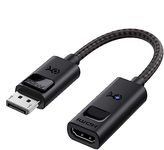 Cable Matters 8K DisplayPort 1.4 to HDMI 2.1 Adapter with 4K 120Hz or 8K 60Hz, Unidirectional DisplayPort to HDMI 2.1 Cable Adapter in Black, Support for RTX 3080/3090, RX 6800/6900 and More