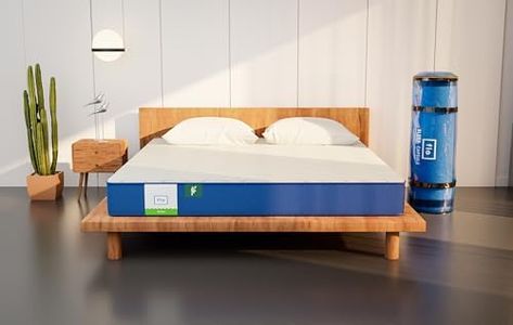 Flo Ortho™ Aloe Vera Infused Orthopedic Mattress with PainRelease™ Technology | Medium Firm Feel | 6 Inch Mattress in King Size (72x72x6 Inches) | 10 Year Warranty