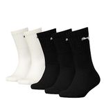 PUMA Unisex Kids Puma Sport Kids' (5 Pack) Socks, Black/White, 35 38 UK