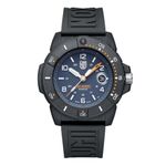 Luminox Rubber - Navy Seal Foundation - Men Analog Watch 45Mm - Diver Analog Watch Xs.3602.Nsf - Men Analog Watches - Made In Switzerland, Black, Diver Sport, Blue Dial, Black Band