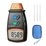 Professional Digital Tachometer,Non Contact Laser Photo Tach Speed Meter Gauge Measurement 2.5-99999 RPM Rotation Speed Meter, REV Counter Tool for Cars and Machines, Batteries