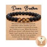 Shelucky Brother Gifts, Gifts for Big Brother from Sister, Brother Bracelet Gifts for Brother, Bracelet Homme, Men Jewelry for Men Boys on Birthday Graduation New Year Inspiration