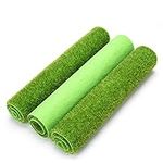 Broco Artificial Grass, Natural Realistic Fake Grass Rug Pet Dog Lawn Garden Grass Mat for Miniature Dollhouse Landscaping Decoration(30 X 30cm)