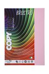 BRUSTRO Copytinta Coloured Craft Paper A4 Size 80 GSM Light Pink Shade (ROSA), 30 Sheets Pack. Double Side Coloured for Office Printing, Art, Origami, Craft.