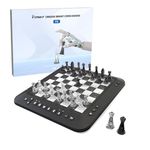 Electronic Chess Set, Talking Smart Computer Chess Game, for Adults & Kids and Beginners Great Partner for Play and Practice