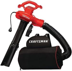 CRAFTSMAN Leaf Blower/Vacuum and Mulcher, 3 in 1 Wearable Yard Cleaner, 450 CFM/260 MPH (CMEBL7000-CA)