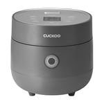 CUCKOO Multifunctional Electric Rice Cooker | 2 Litres Premium Non-Stick Pot | 6 Cups or 650 Grams Raw Rice Cooking Serves 2-6 People | 580 Watt Multi Cooker With 13 Menu Presets & Auto Clean Feature (Gray)