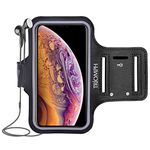 Triomph Waterproof Cell Phone Armband Case for iPhone X Xs XR,8 Plus,8,7,6S, iPod,Samsung Galaxy S9,S8,S7 with Key Cards Money Holder for Running, Walking, Hiking 6.5''